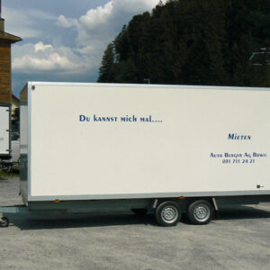 Sachentransport-anhänger 2-achsig Kasten 3500kg