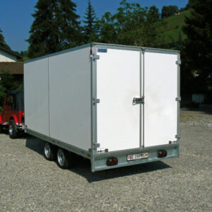 Sachentransportanhänger 2-achsig Kasten 2700kg